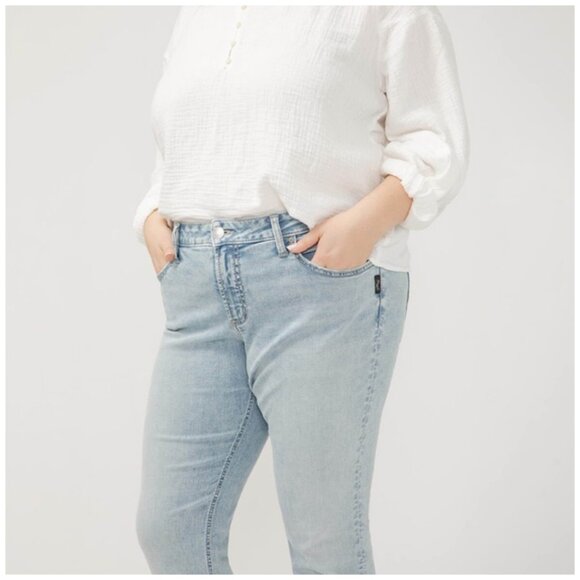 Silver Jeans • Girlfriend Skinny Mid Rise • Women’s 16 • 29" Inseam - Picture 5 of 8